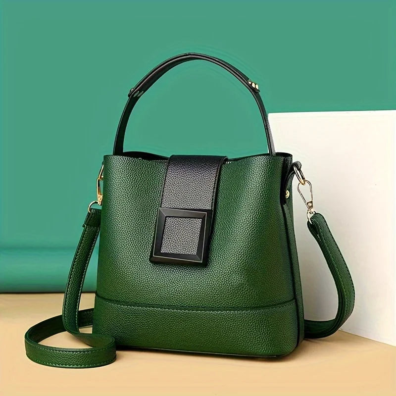Bucket Crossbody Zipper Bag