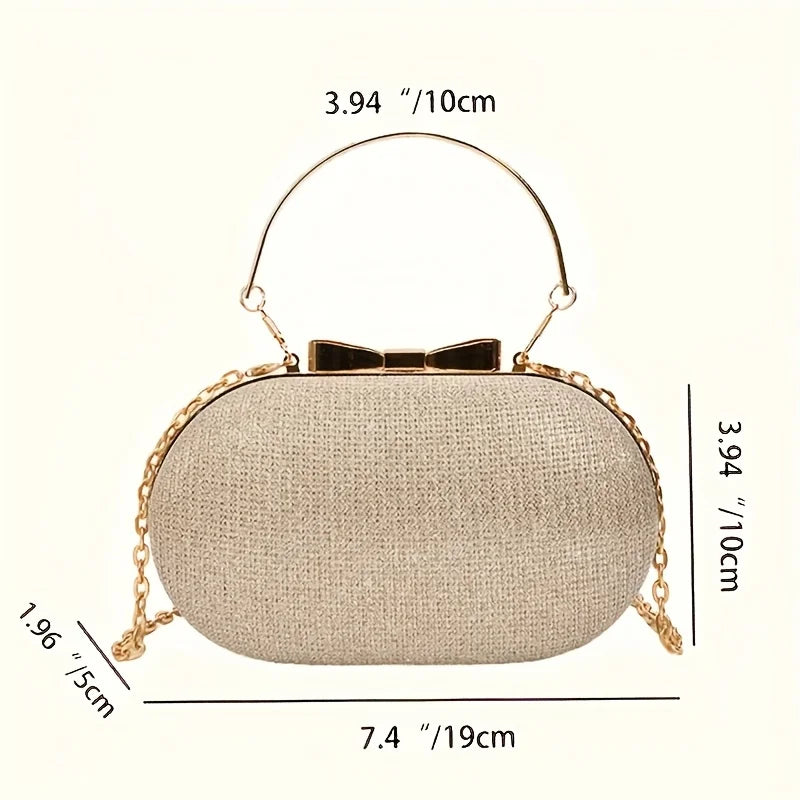 Sequined Chain Shoulder & Crossbody Dinner Bag