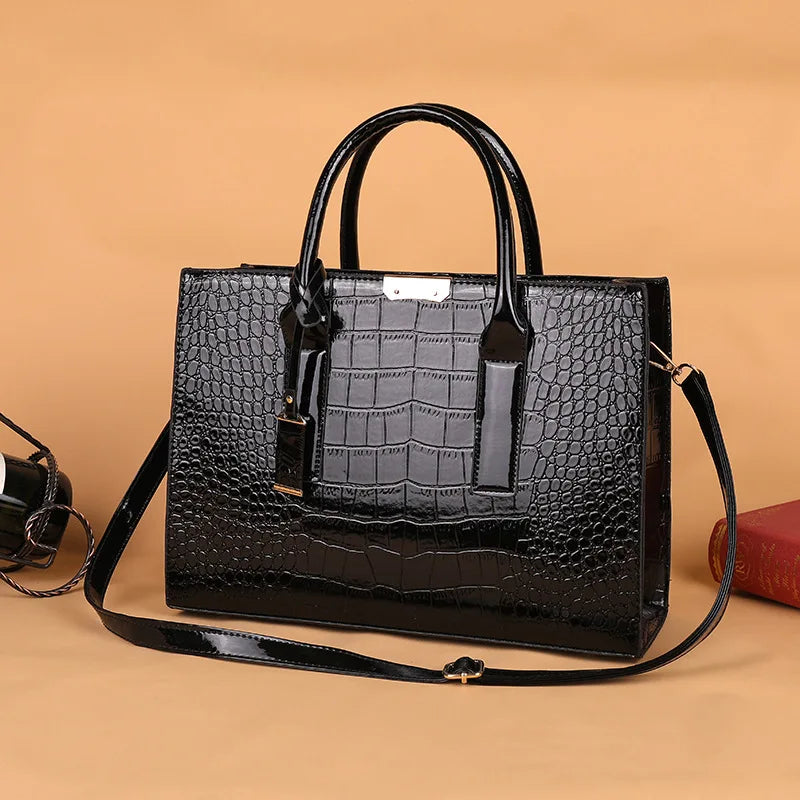 Women's Large Capacity Zipper Tote Bag
