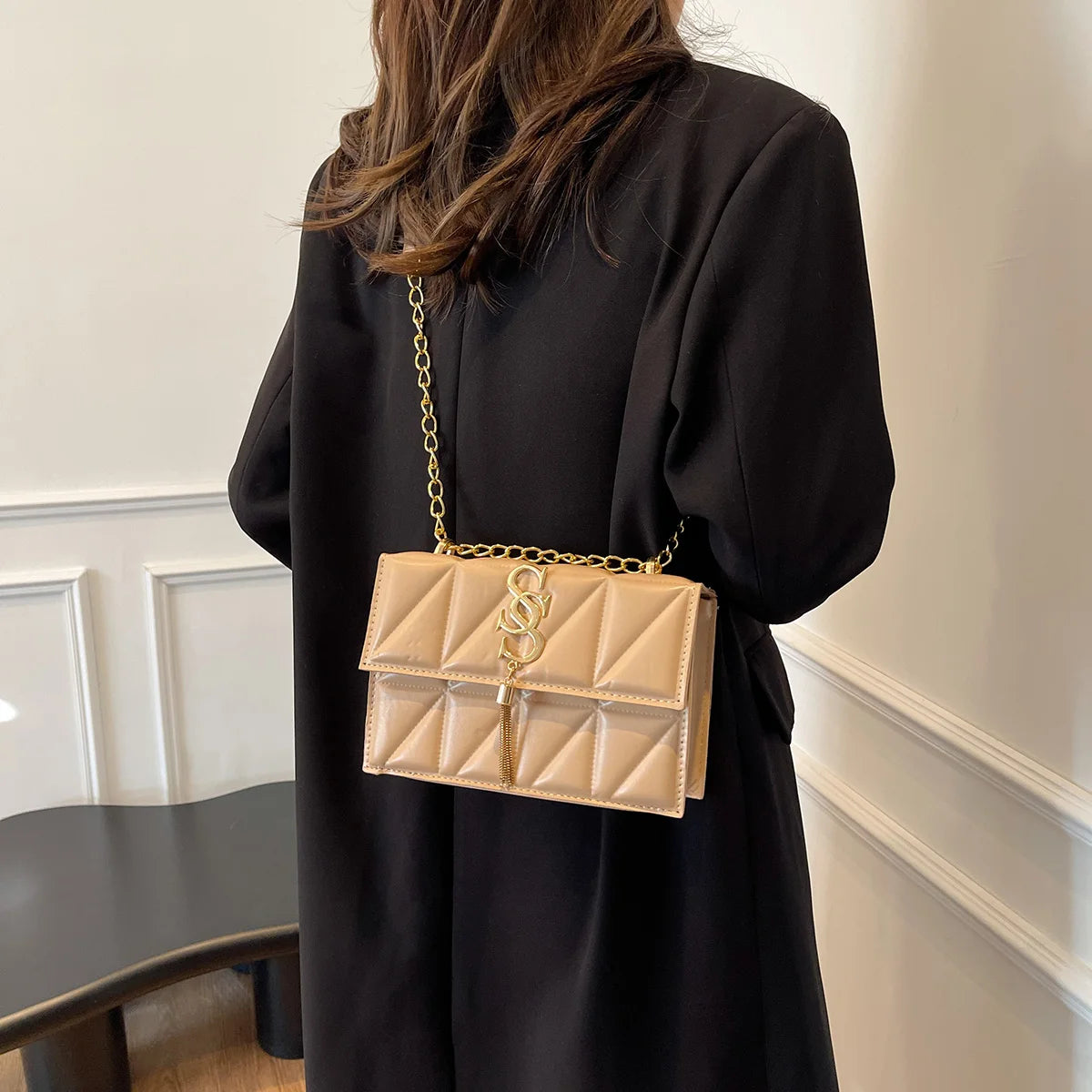 Argyle Crossbody Bag Metal