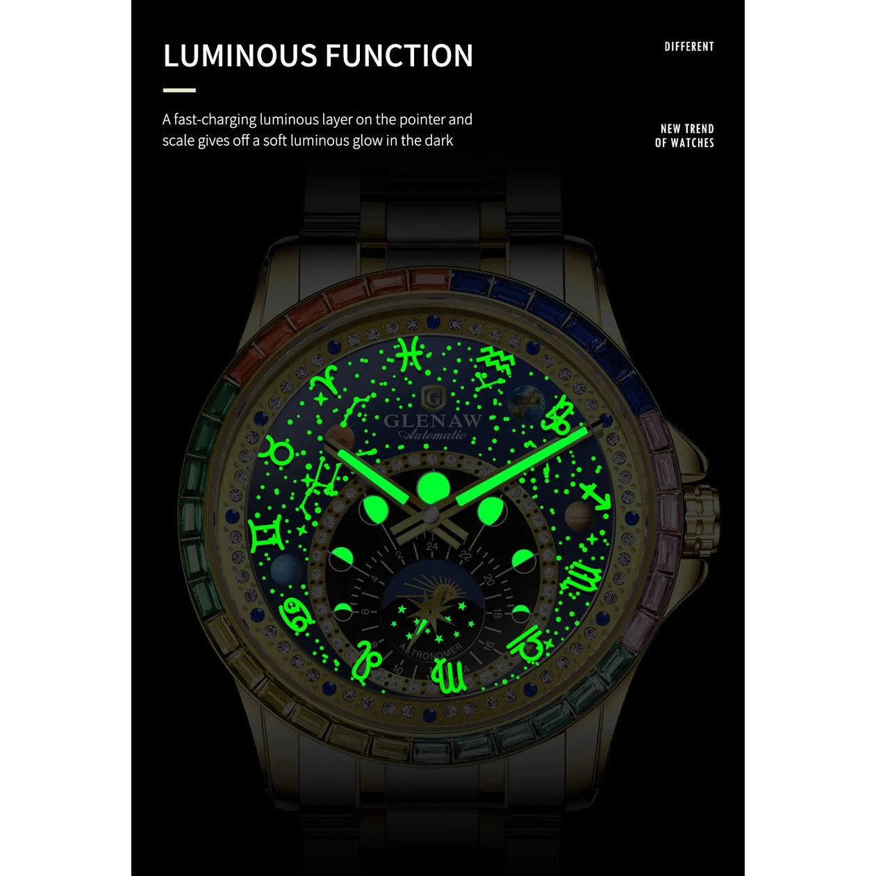 Golden Mechanical Men Watch