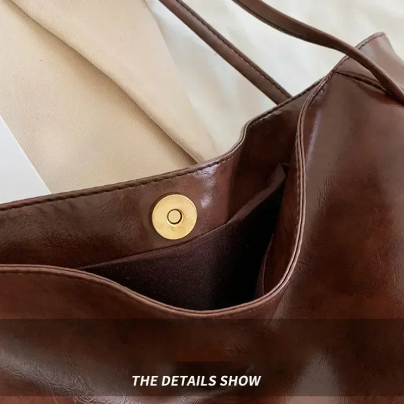 Soft PU Bucket Shoulder Bag