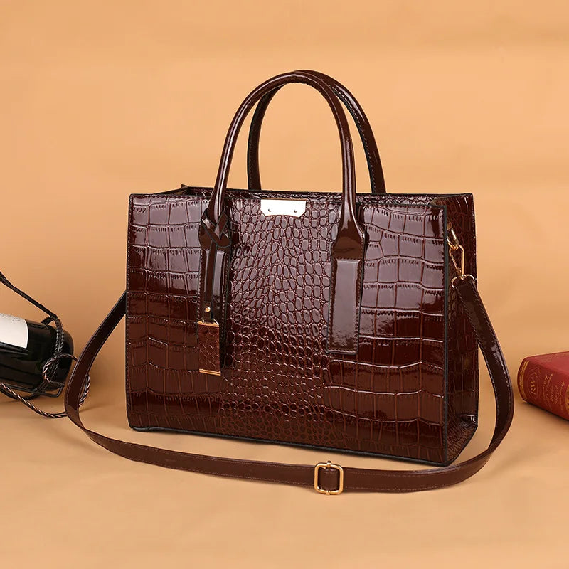 Women's Large Capacity Zipper Tote Bag