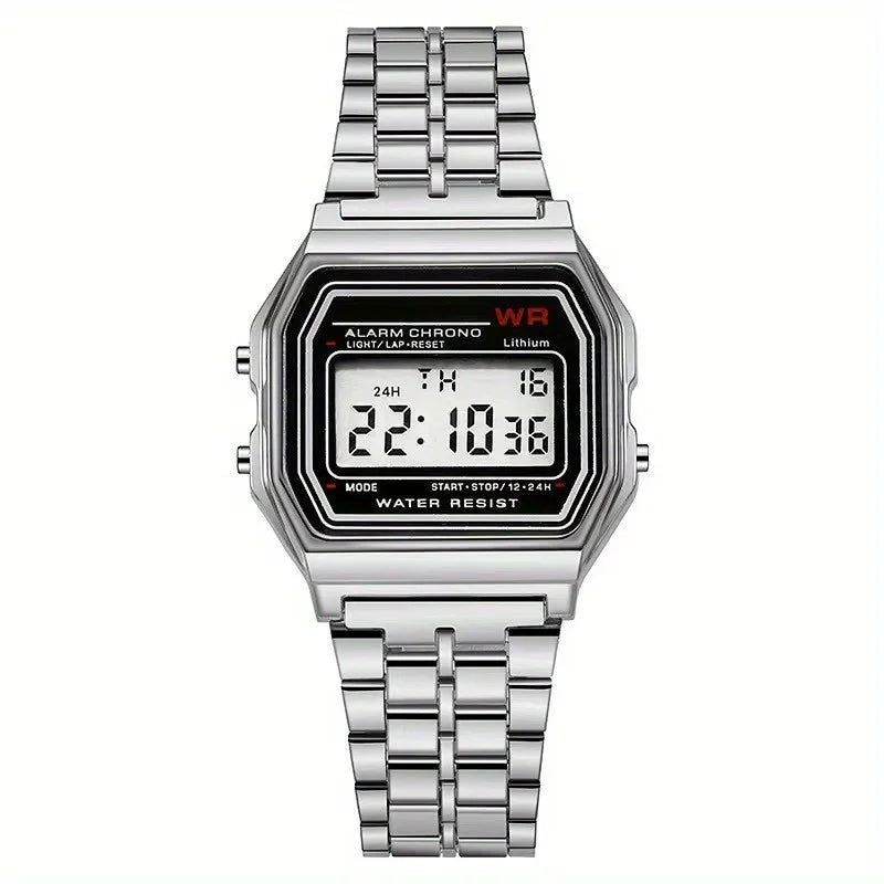 F91W Steel Band Digital Watch