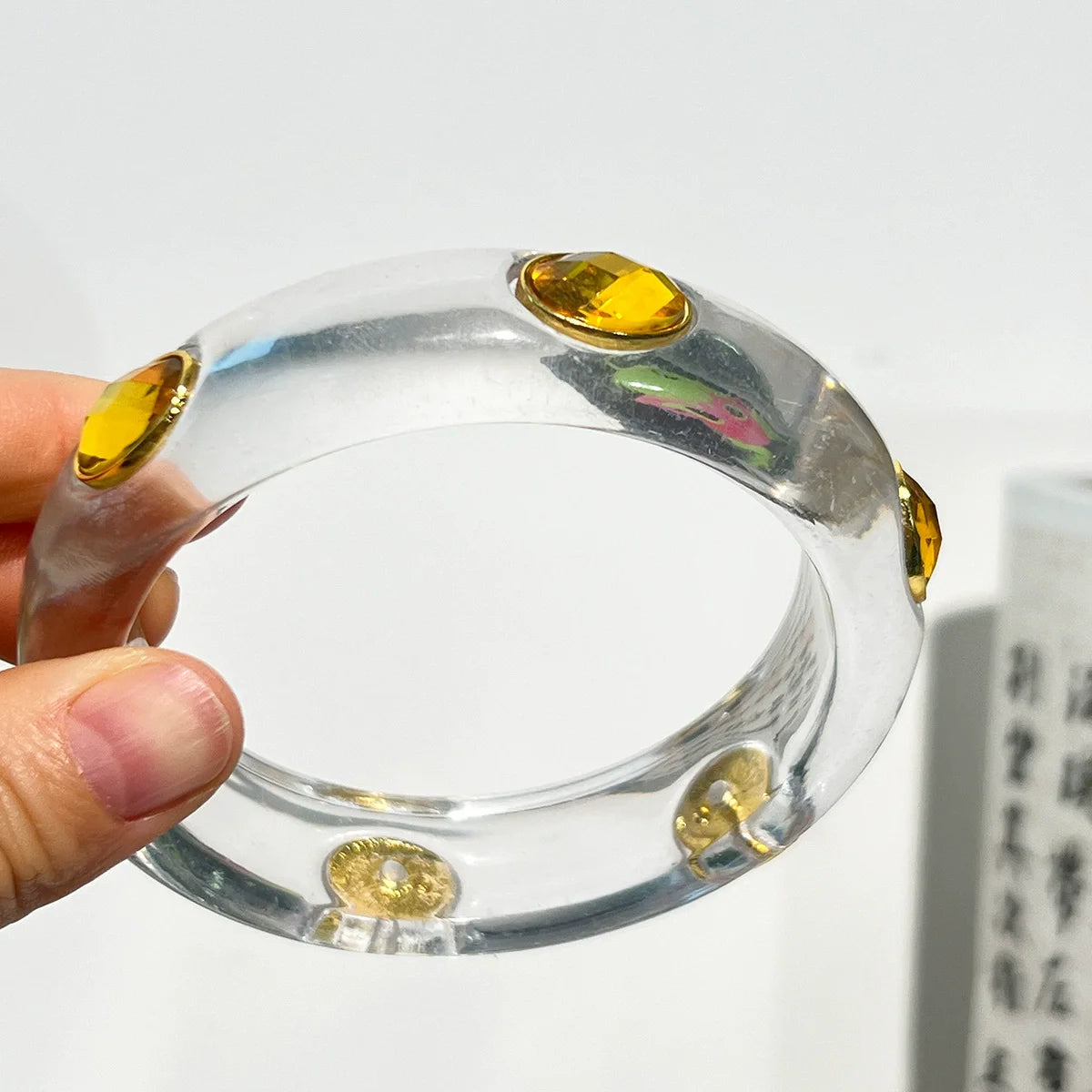 Tiger Eye Resin Cuff Bracelet