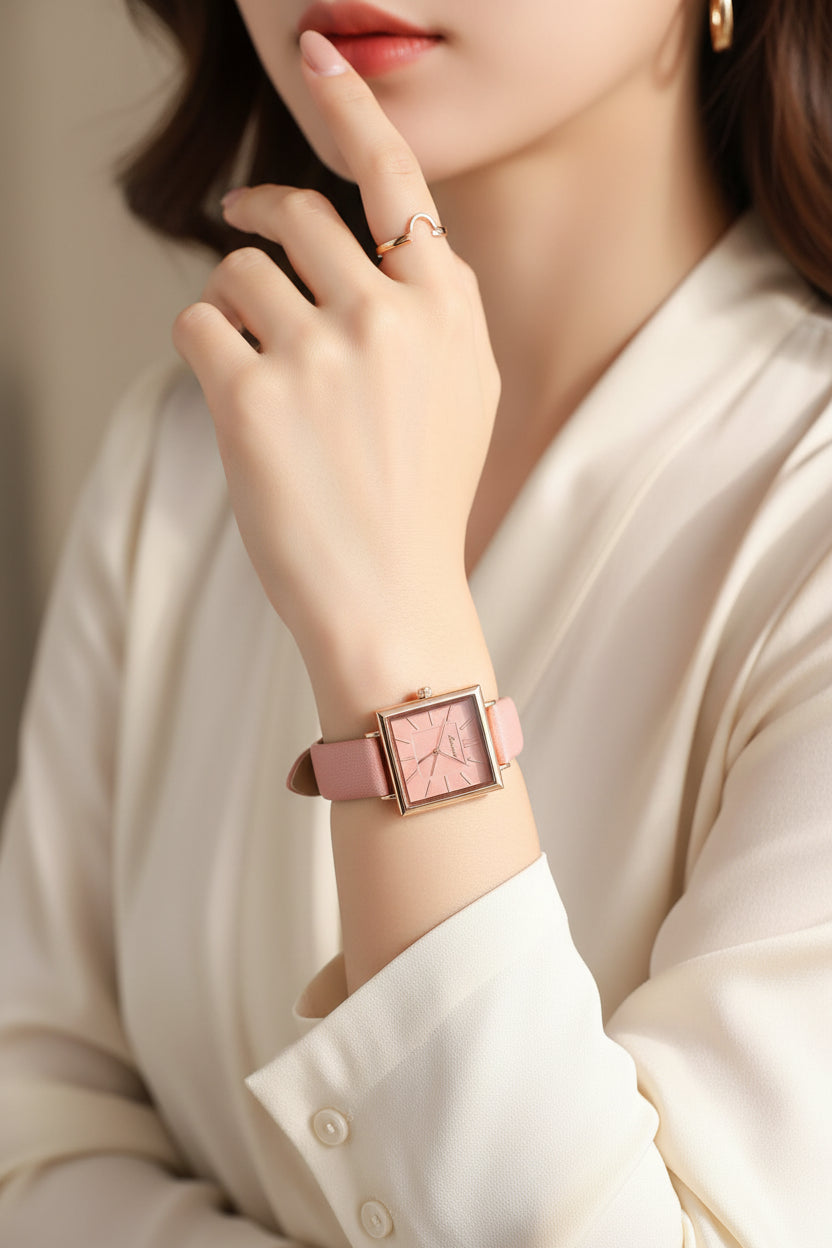 Women's Luxury Leather Digital Watch Casual