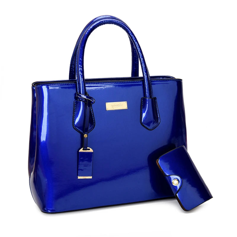 Patent Leather Luxury Tote Bag
