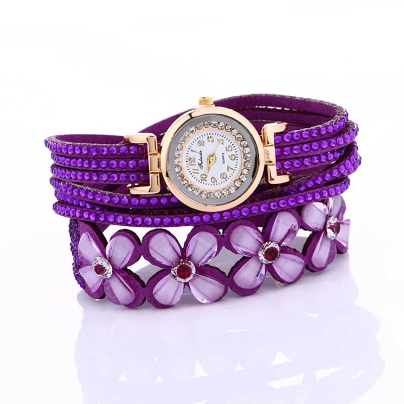 Leather Bracelet Women Watch