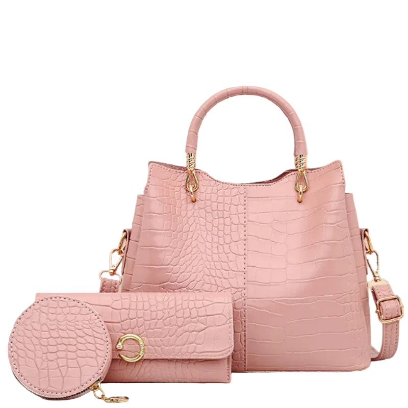 Women's 3-Piece Handbag Set PU Leather