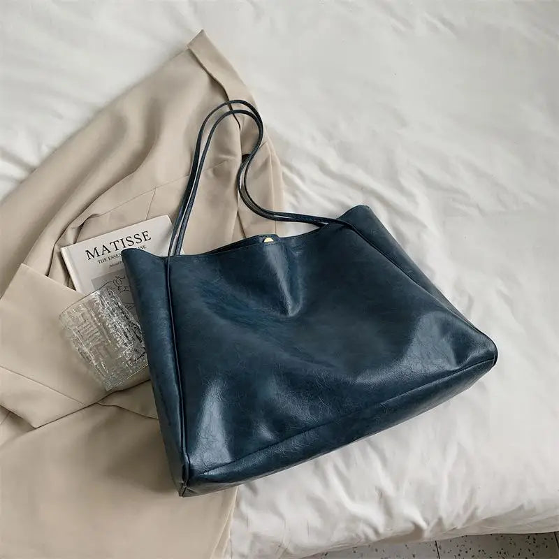 Soft PU Bucket Shoulder Bag