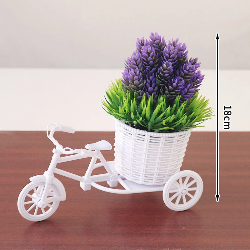 Tricycle Flower Basket Home Garden Decor