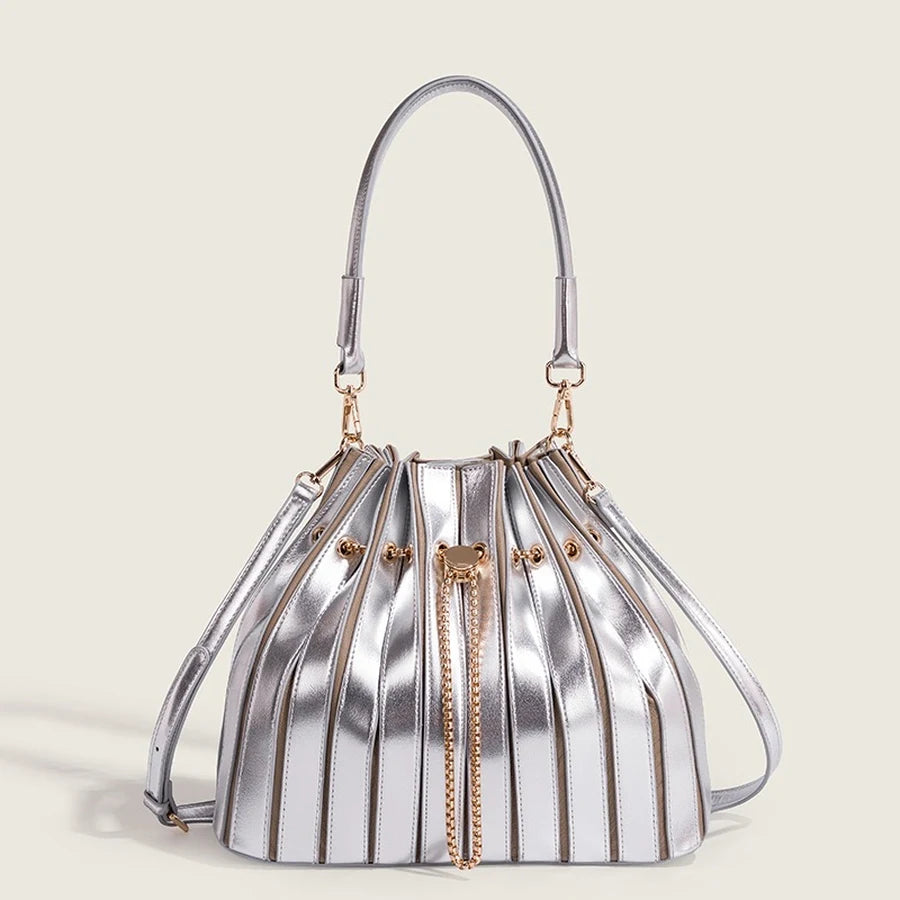 Pleated Shoulder Bag Luxury