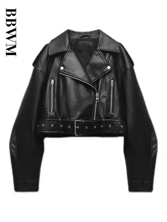 Oversized Faux Leather Jacket
