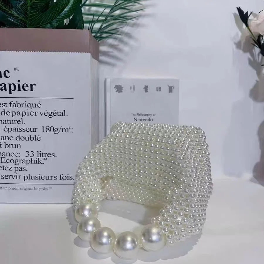 Pearl Handbag Shoulder Tote