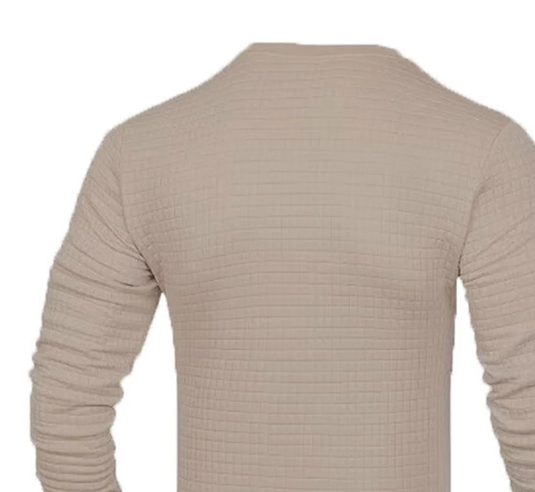 Waffle Check Hoodie Men
