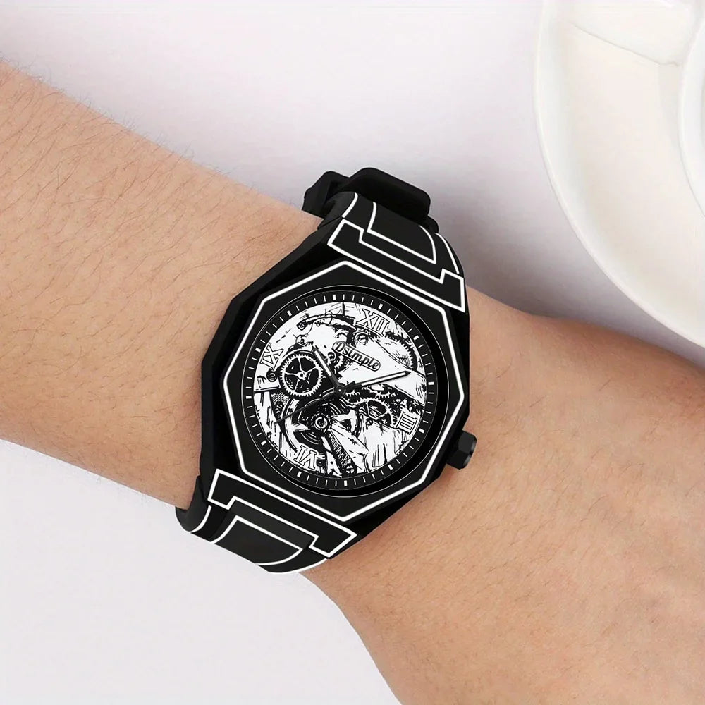 Silicone Strap Men's Casual Watch