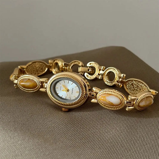 Gemstone Oval Women Watch