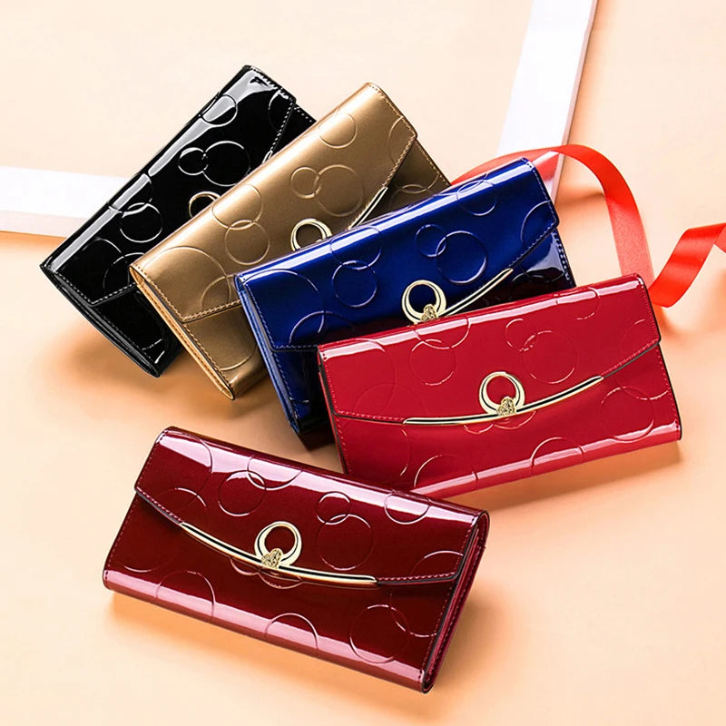 RFID Leather Women Wallet