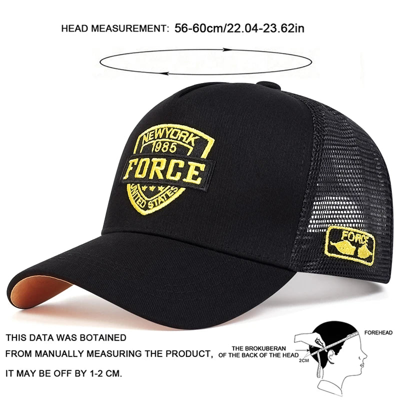Unisex FORCE Embroidery Baseball Cap Adjustable
