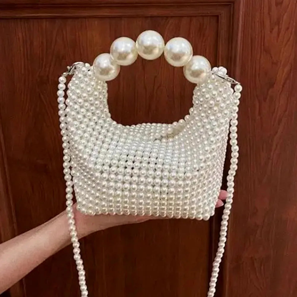 Pearl Handbag Shoulder Tote