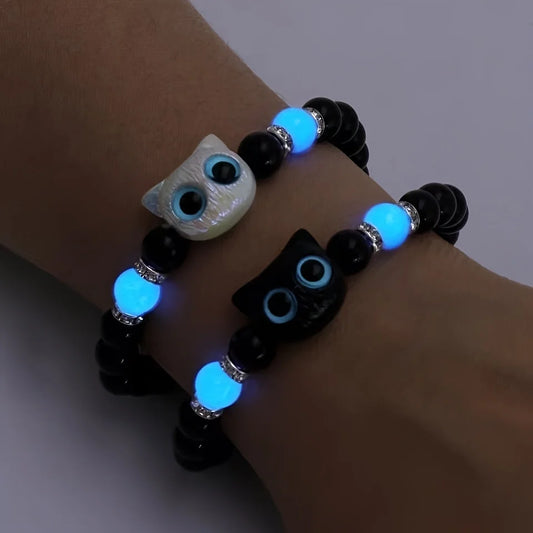 Luminous Cat Couple Bracelets