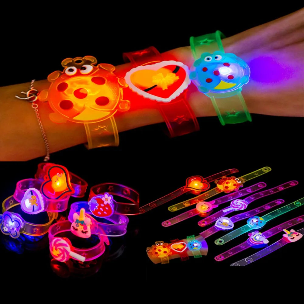 Glow Cartoon Bracelet Kids Party Gift Set
