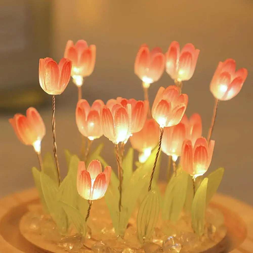 Tulip LED Night Light Flower Desk Lamp