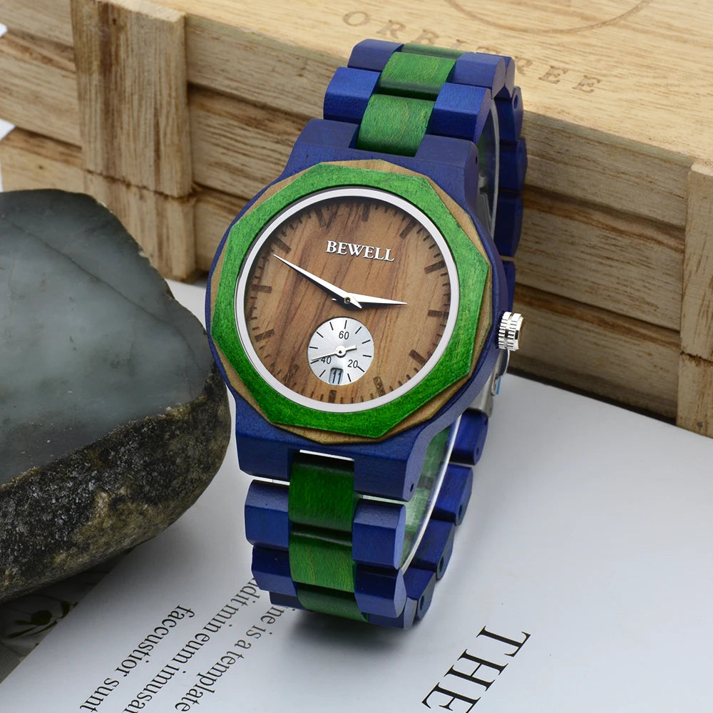 Men's Lightweight Wooden Quartz Watch