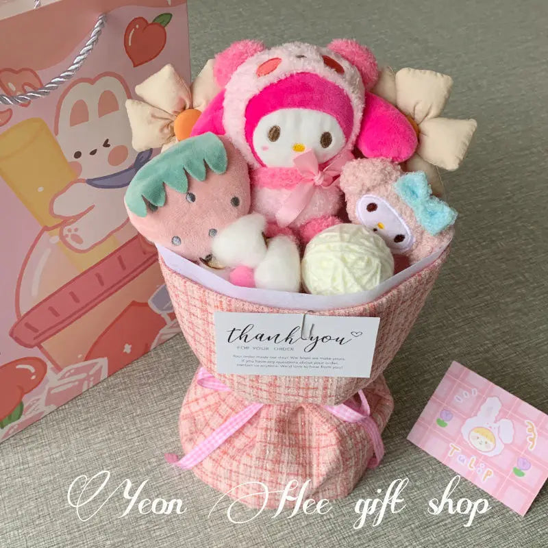 Hello Kitty Doll Bouquet Birthday Gift