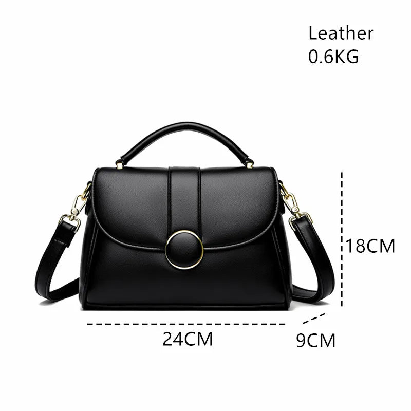 Women's Retro Crossbody Shoulder Bag – PU Leather, Multi-Pocket, Casual Style