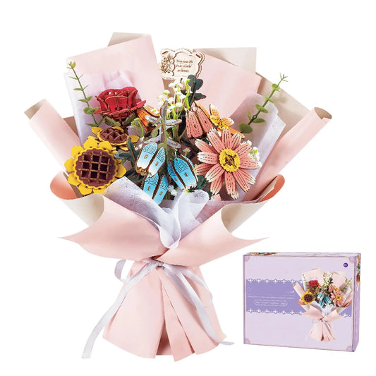DIY Wooden Flower Bouquet Kit Valentine Gift