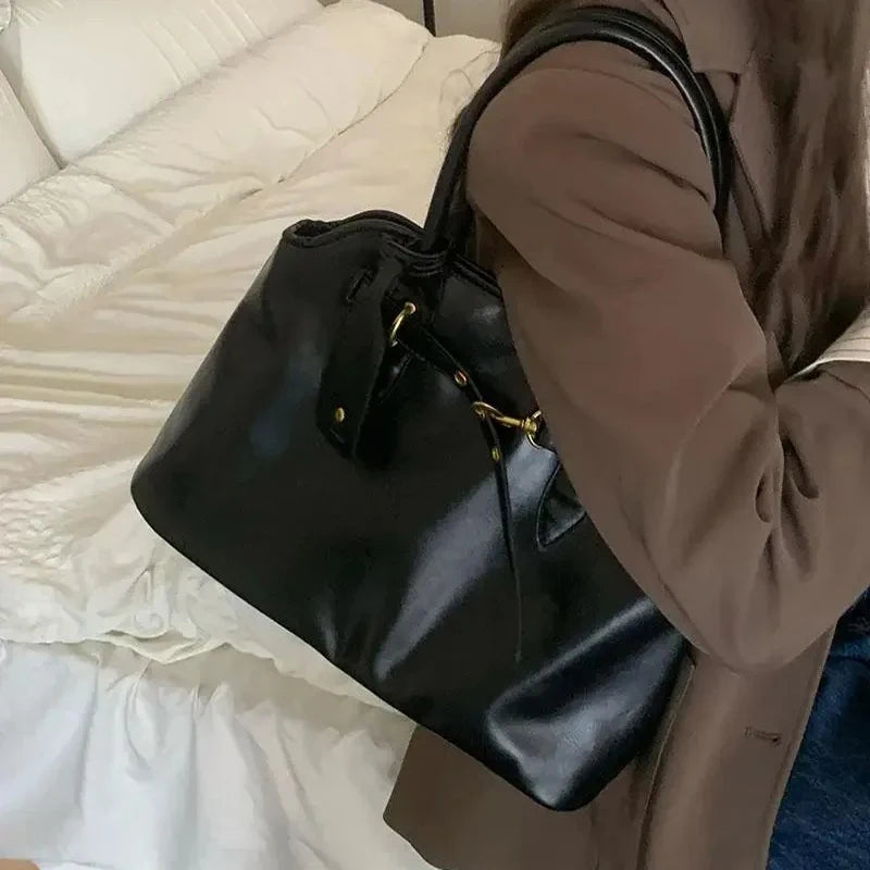 Leather Tote Briefcase Bag