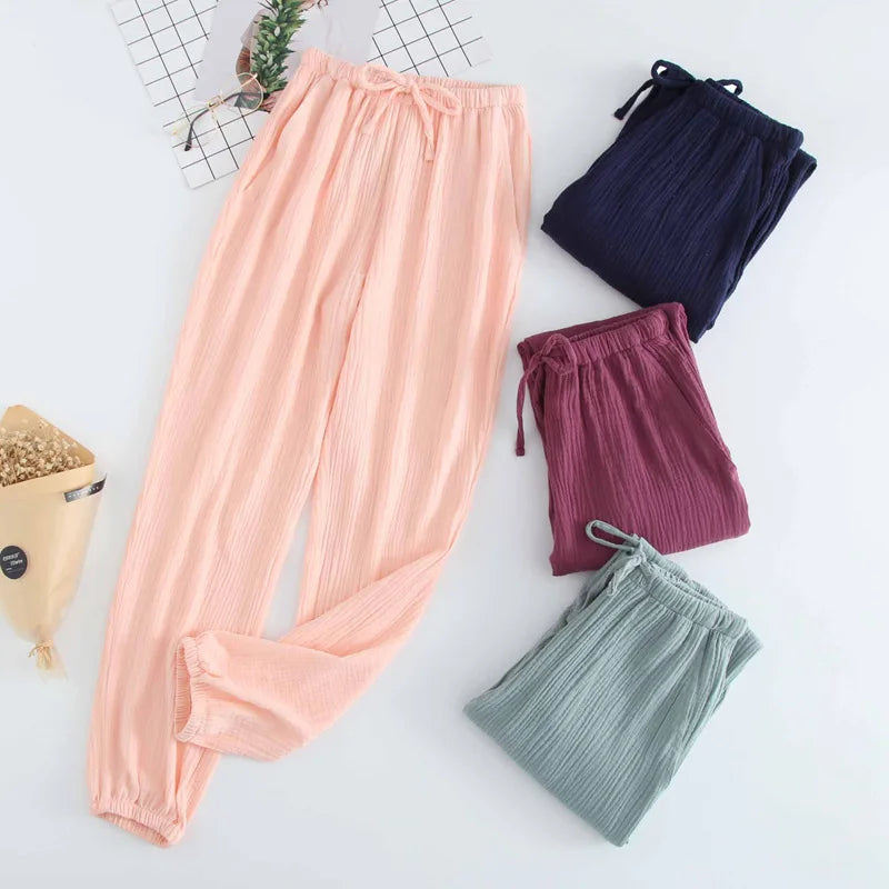 Japanese Cotton Gauze Pajama Pants