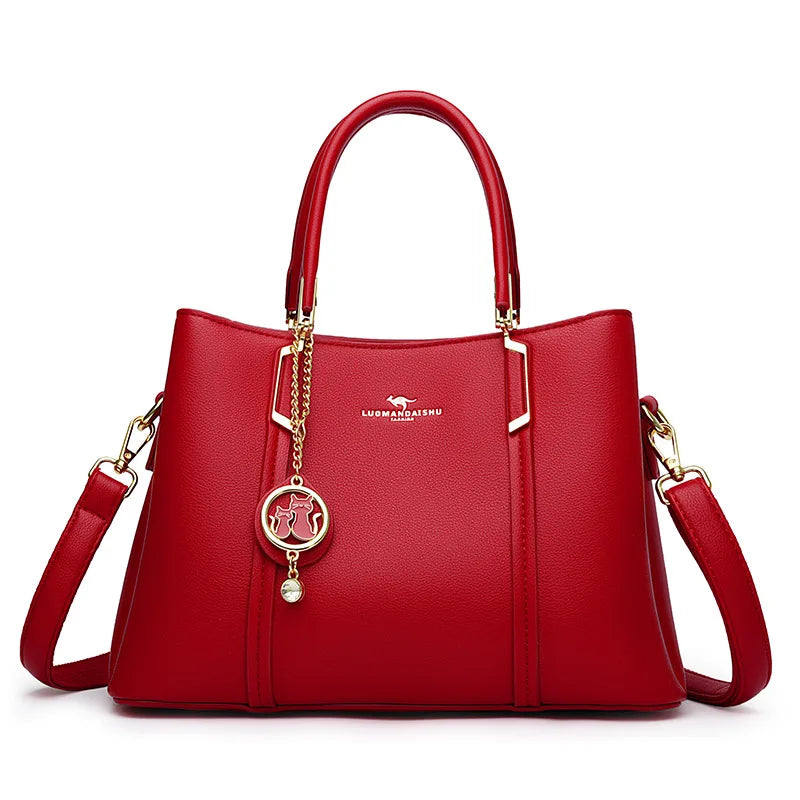 Women's Large Capacity PU Leather Tote Bag