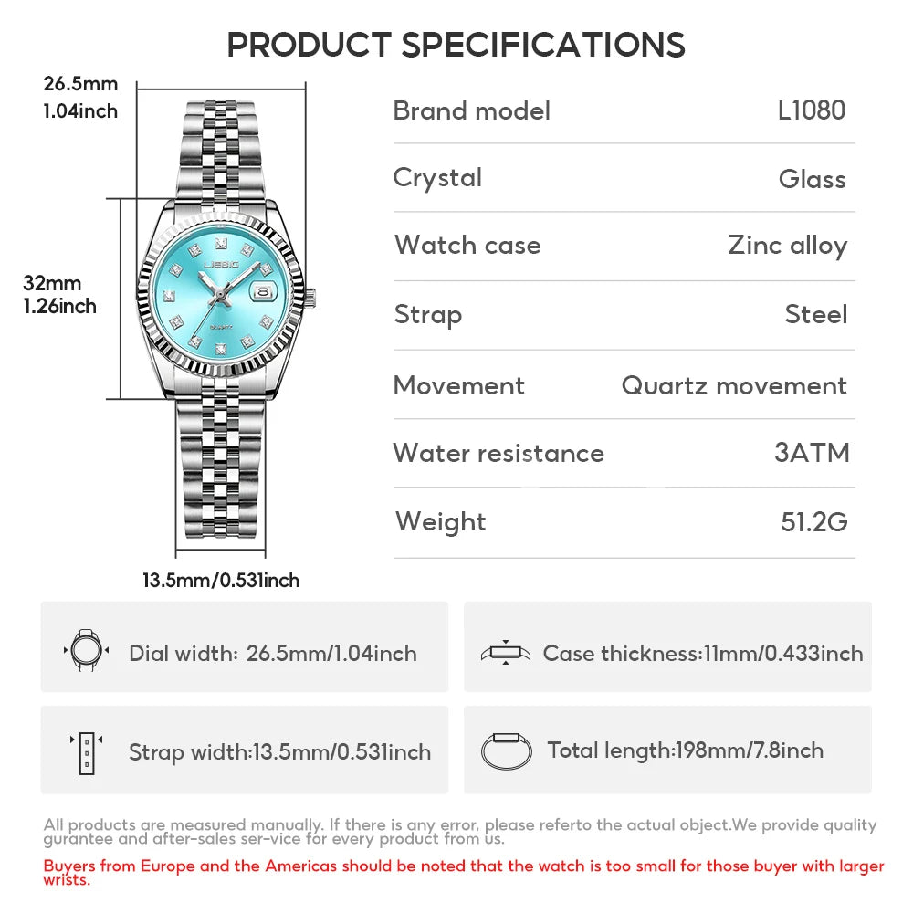 Elegant Quartz Watch Women