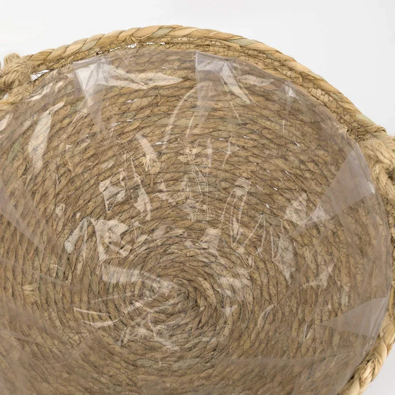 Seagrass Hanging Planter Basket Boho Decor