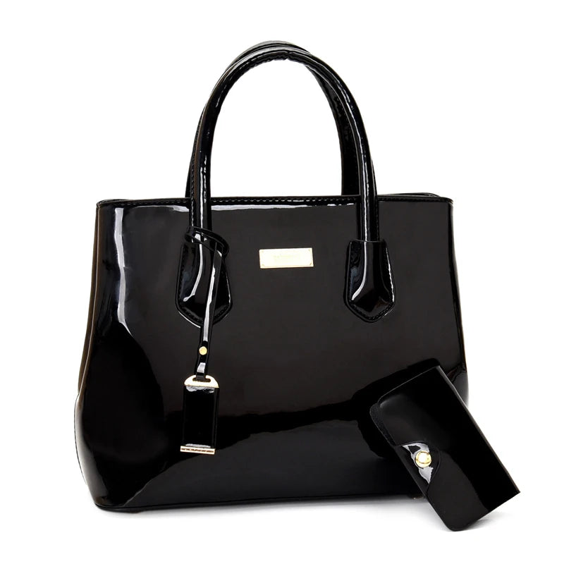 Patent Leather Luxury Tote Bag