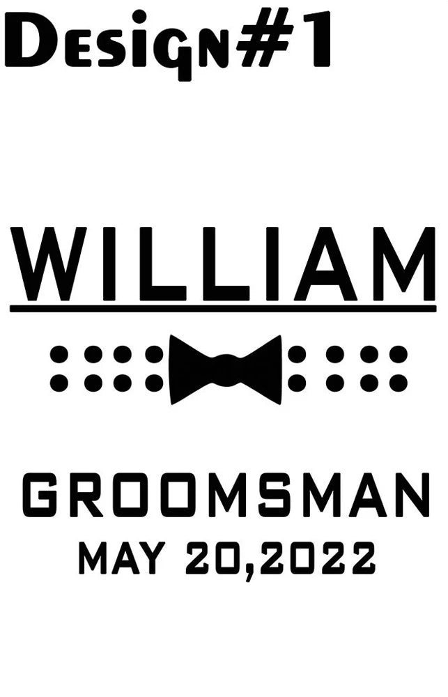 Engraved Whiskey Glass Groomsman Wedding Gift