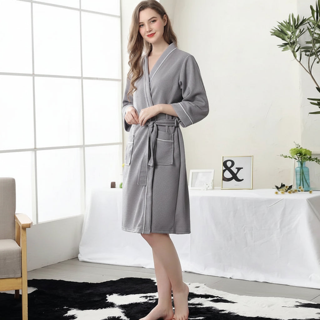 Lightweight Couple Bathrobe