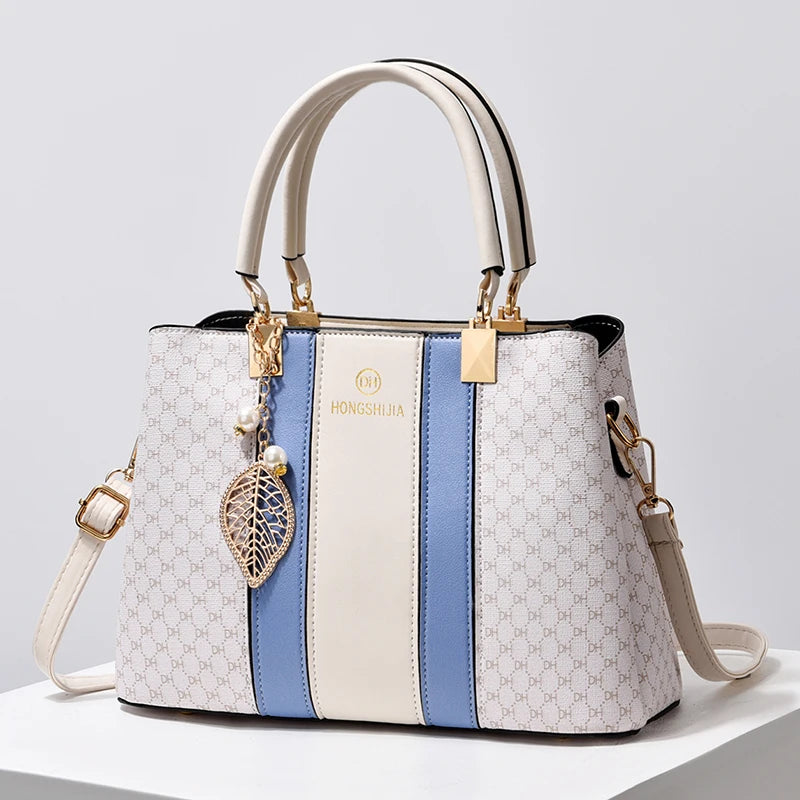 Elegant Leather Top-Handle Tote