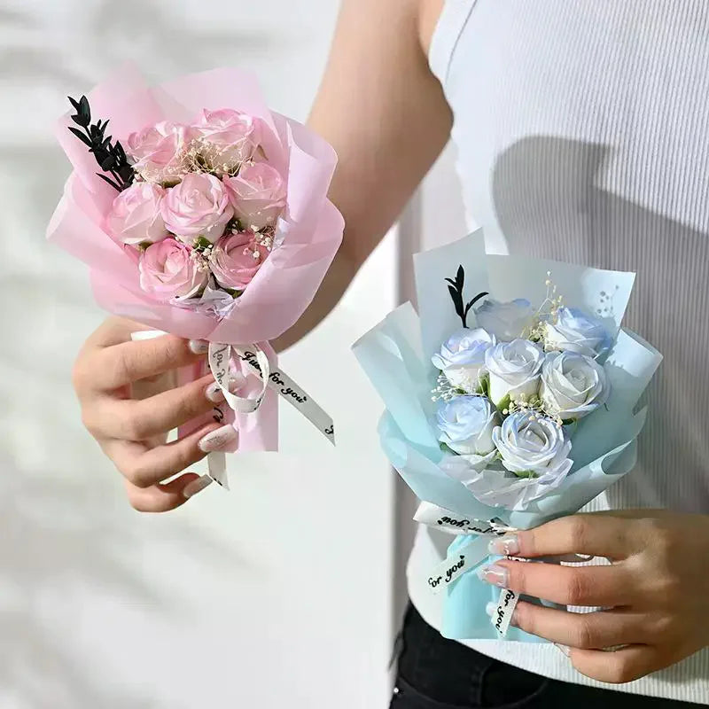 Artificial Rose Bouquet Soap Flower Gift