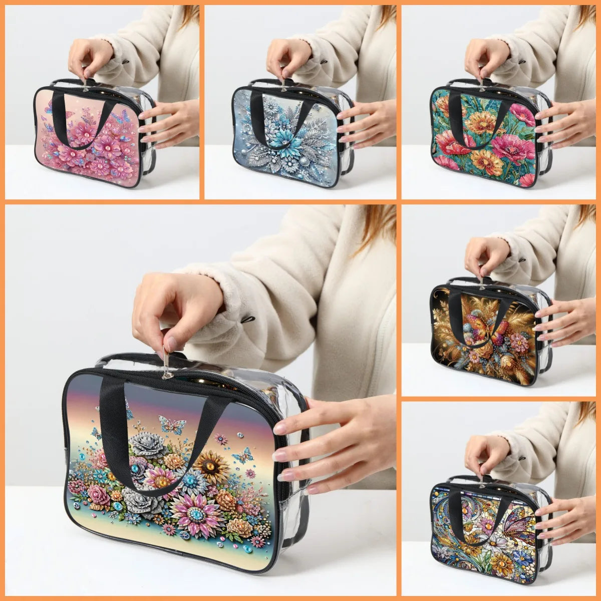 DIY Diamond Painting PVC Cosmetic Bag Gift