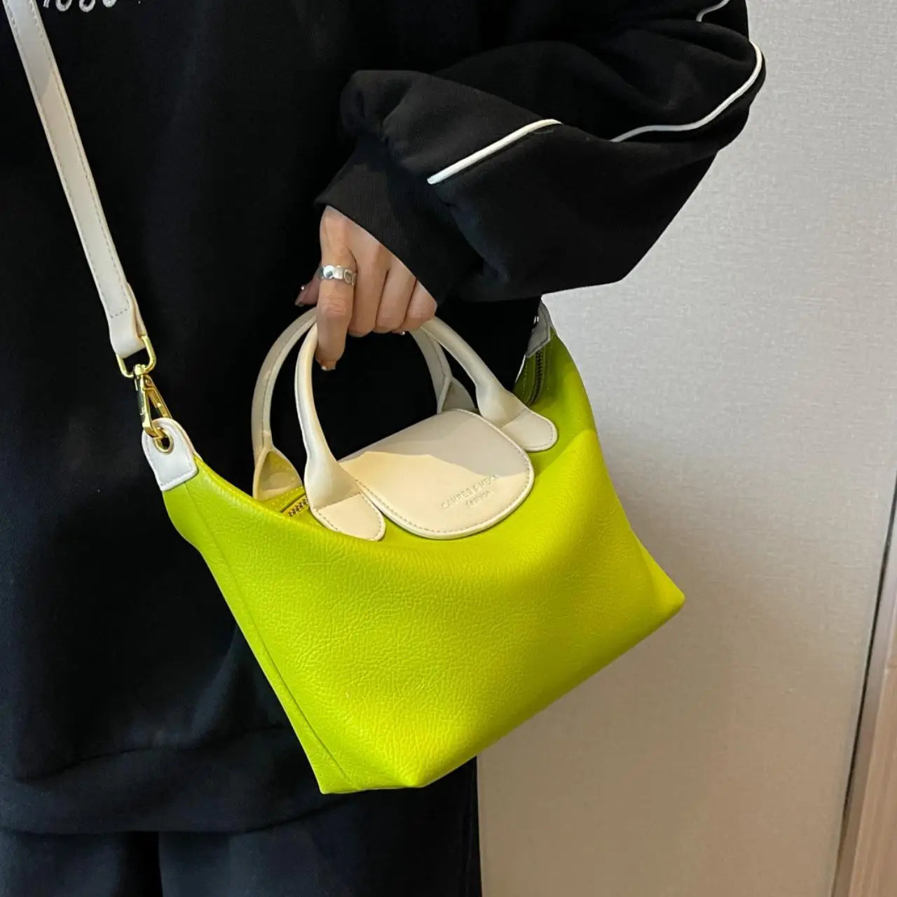 Women's Nylon Mini Tote Crossbody Handbag