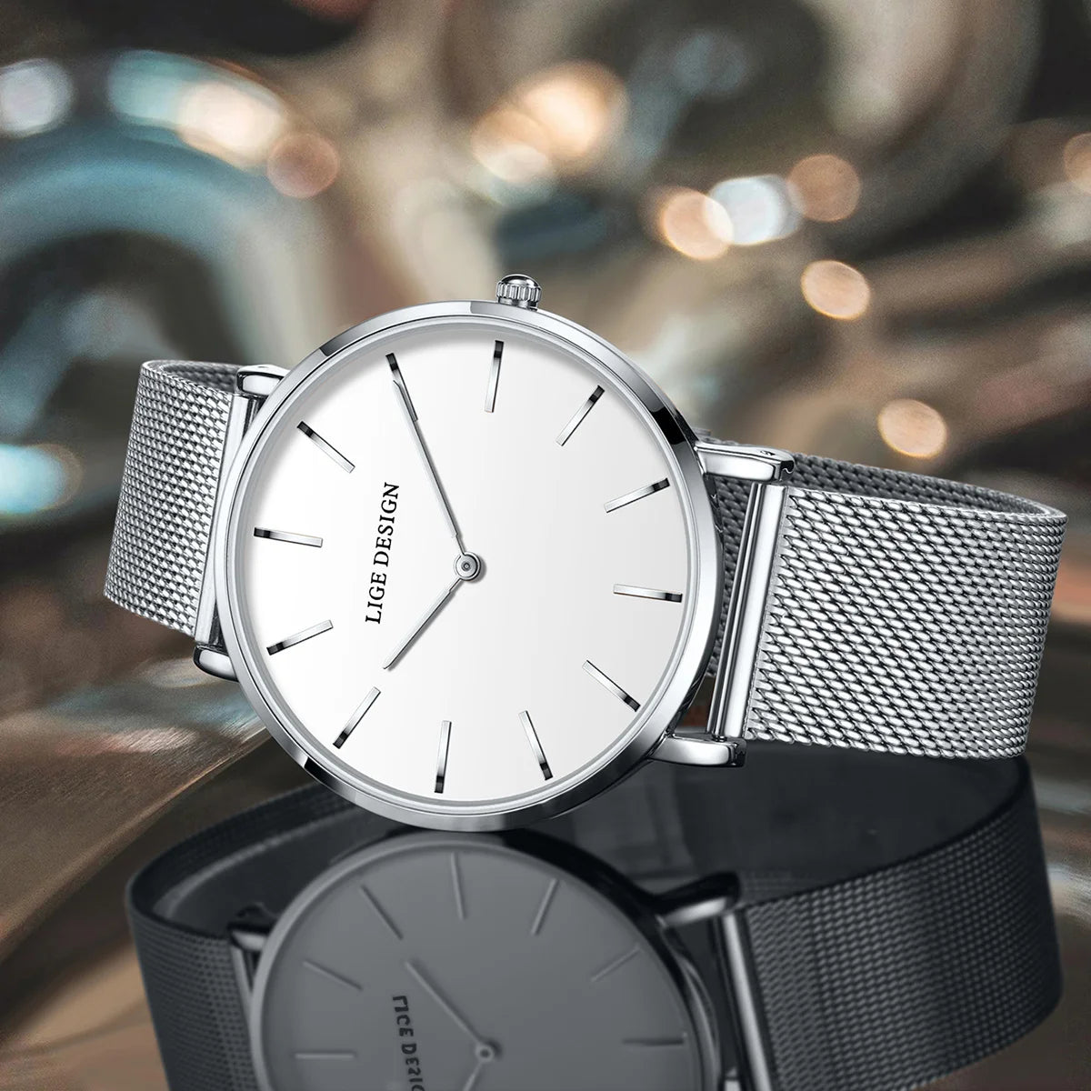 LIGE Classic Steel Ladies Watch