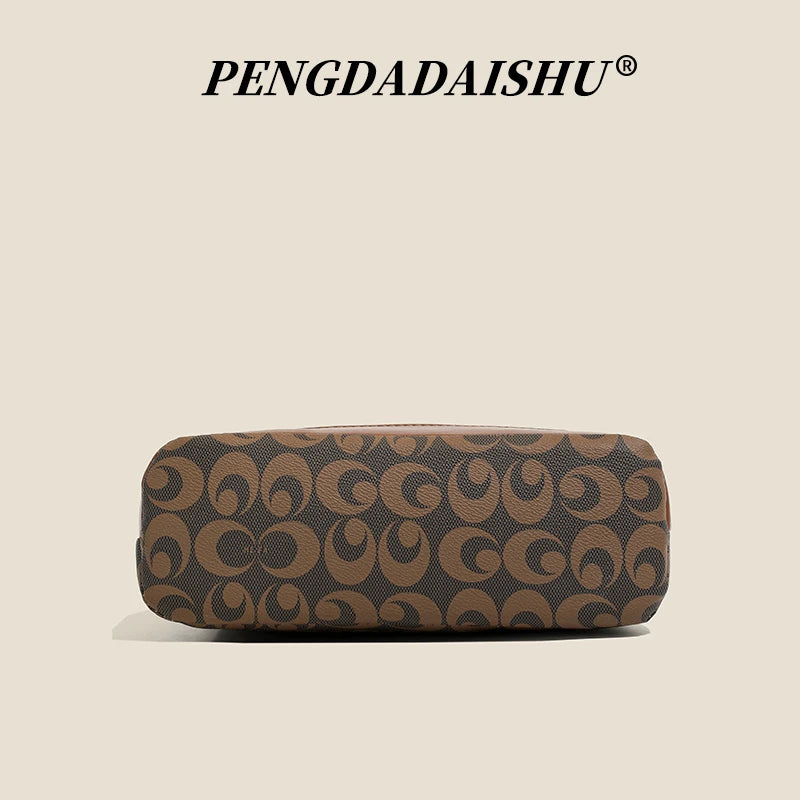Retro Print Top-Handle Bag