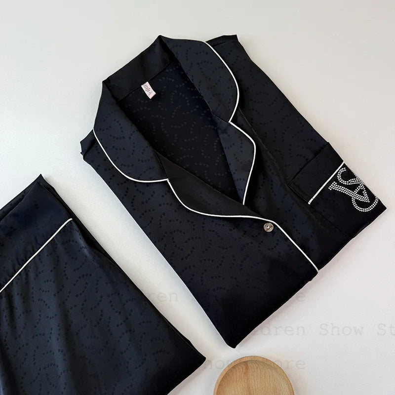 Jacquard Couple Pajama Set
