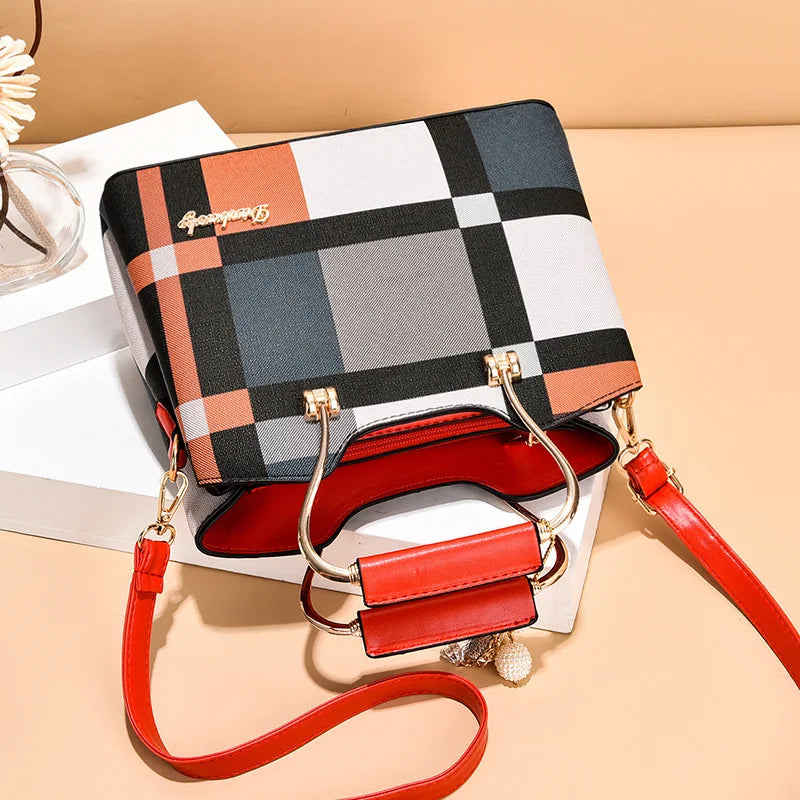 Beaded Leather Handbag