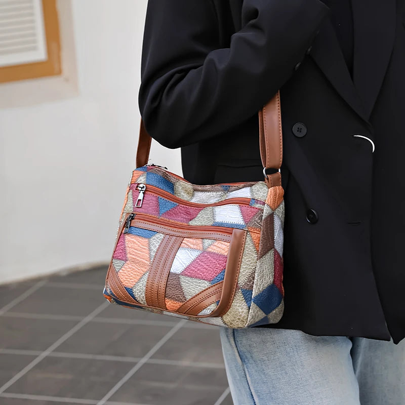 Geometric Colorful Crossbody Bag