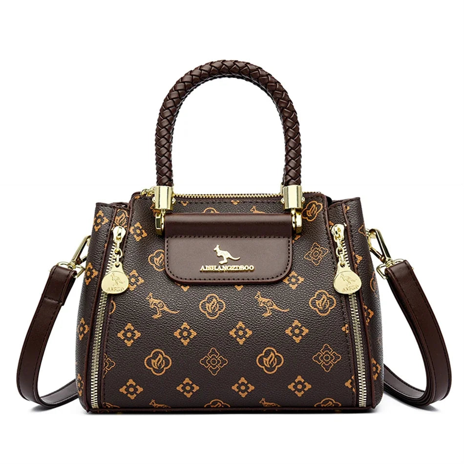 Women's Soft Leather Crossbody Messenger Bag