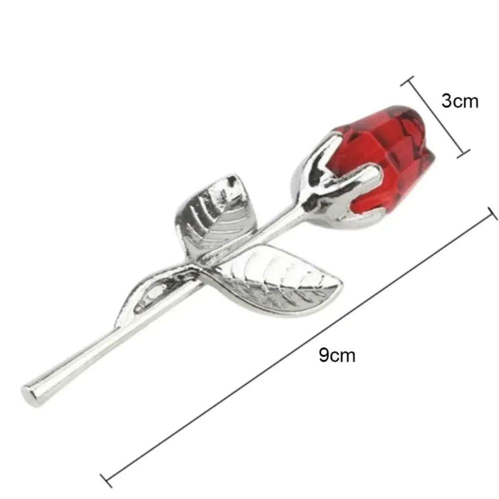 Crystal Glass Rose Artificial Flower Gift
